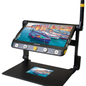 videoingranditore portatile con sintesi vocale mano edu - frontale