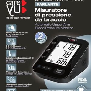 Cardio Family Plus - Misuratore di pressione da braccio parlante
